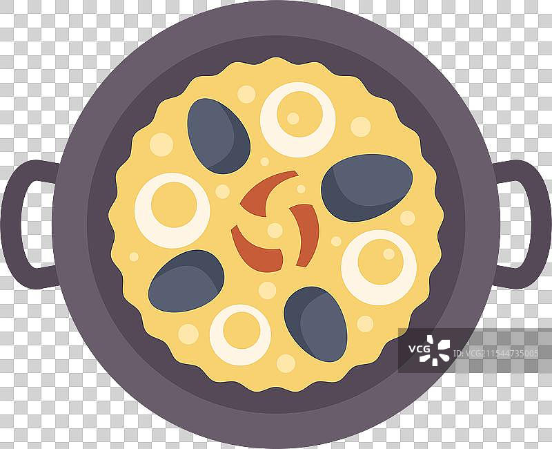 传统西班牙海鲜烩饭菜肴图片素材