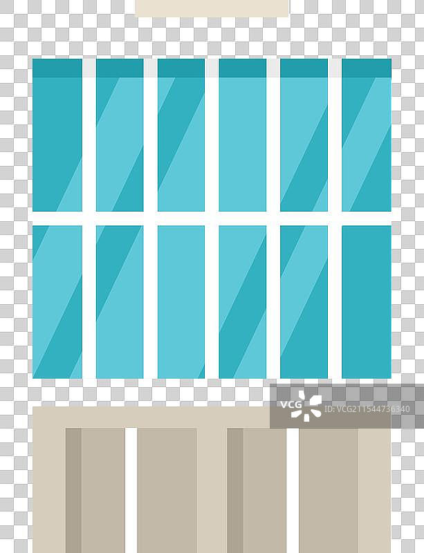 现代办公大楼配有大窗户图片素材