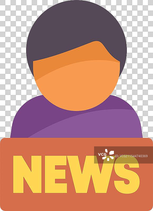 记者在报道新闻，手持标语牌图片素材