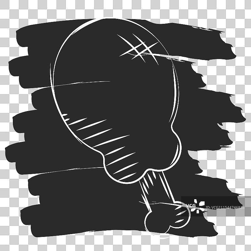 手绘鸡腿素描，简单风格图片素材