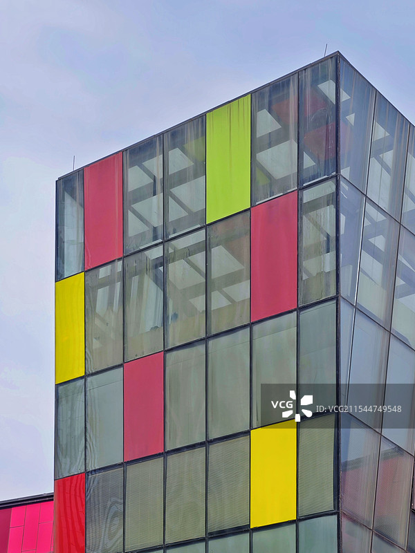 彩色外立面建筑图片素材
