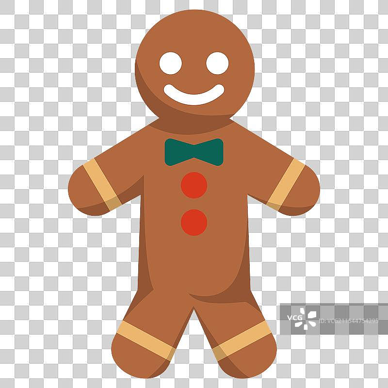 姜饼娃娃蛋糕图片素材