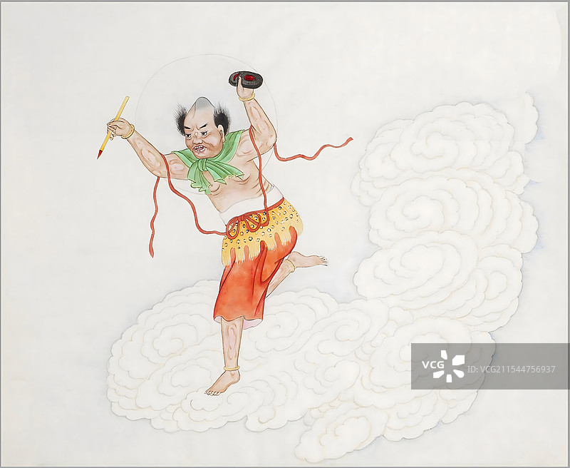 中国神话人物画像，星宿，魁星图片素材