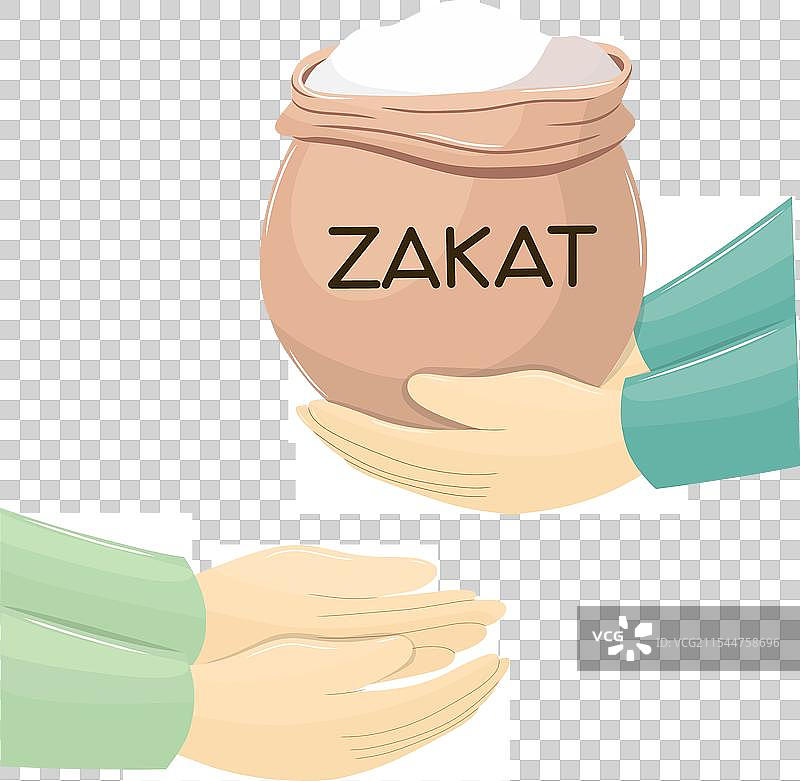 手握并接收施舍的米袋图片素材