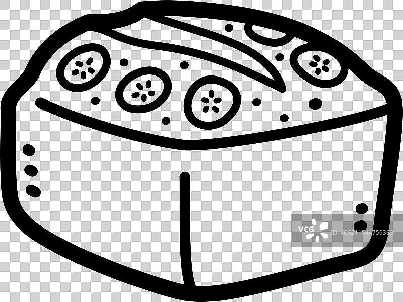 香蕉面包 - 蛋糕和烘焙图标图片素材