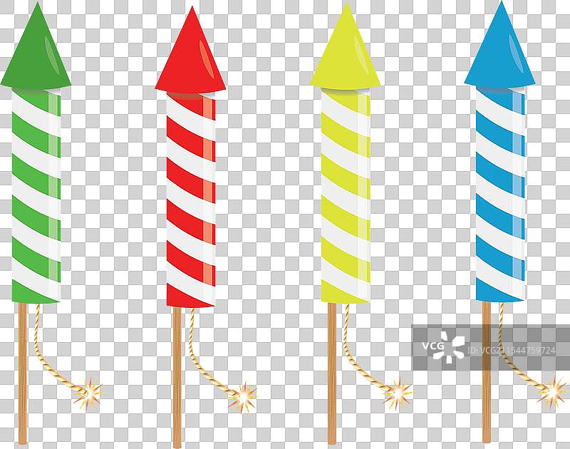 爆炸火箭套装图片素材