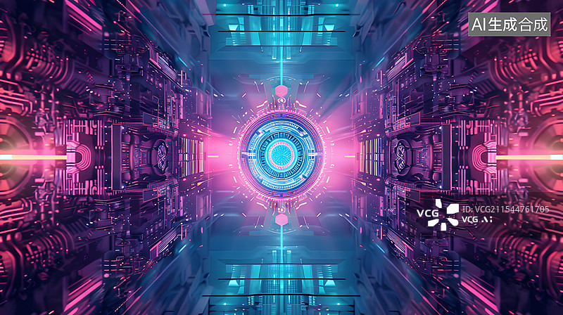 【AI数字艺术】科幻抽象背景图片素材