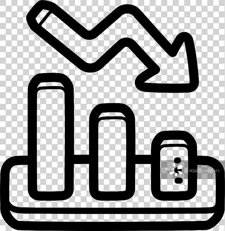 市场崩盘 - 财务图标图片素材