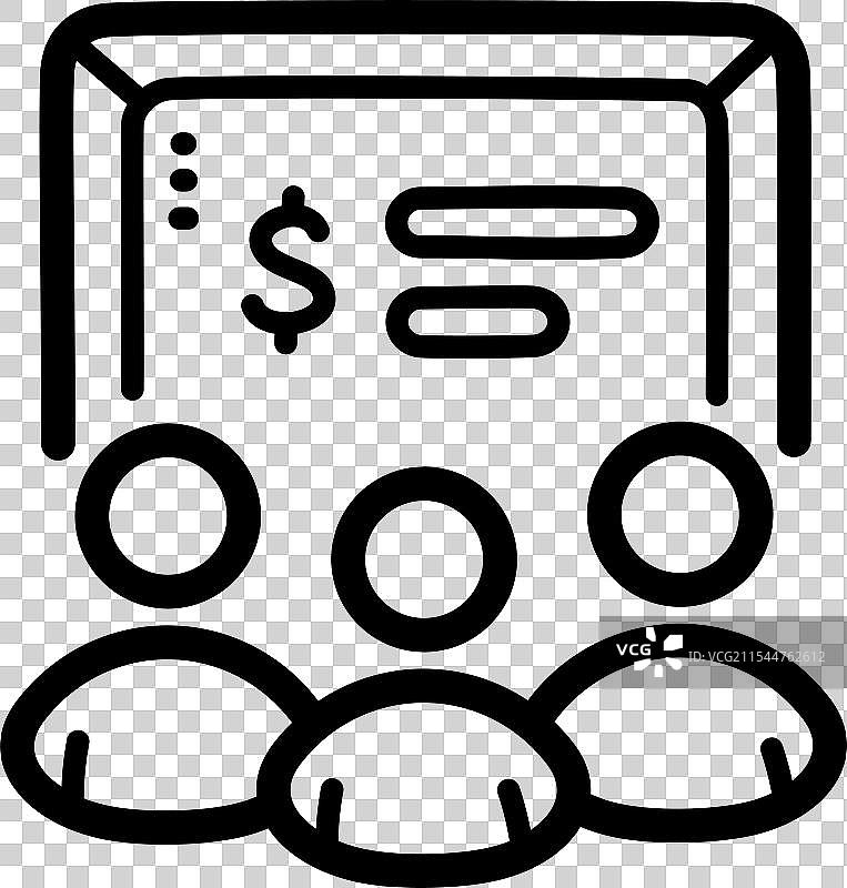 会议 - 财务图标图片素材