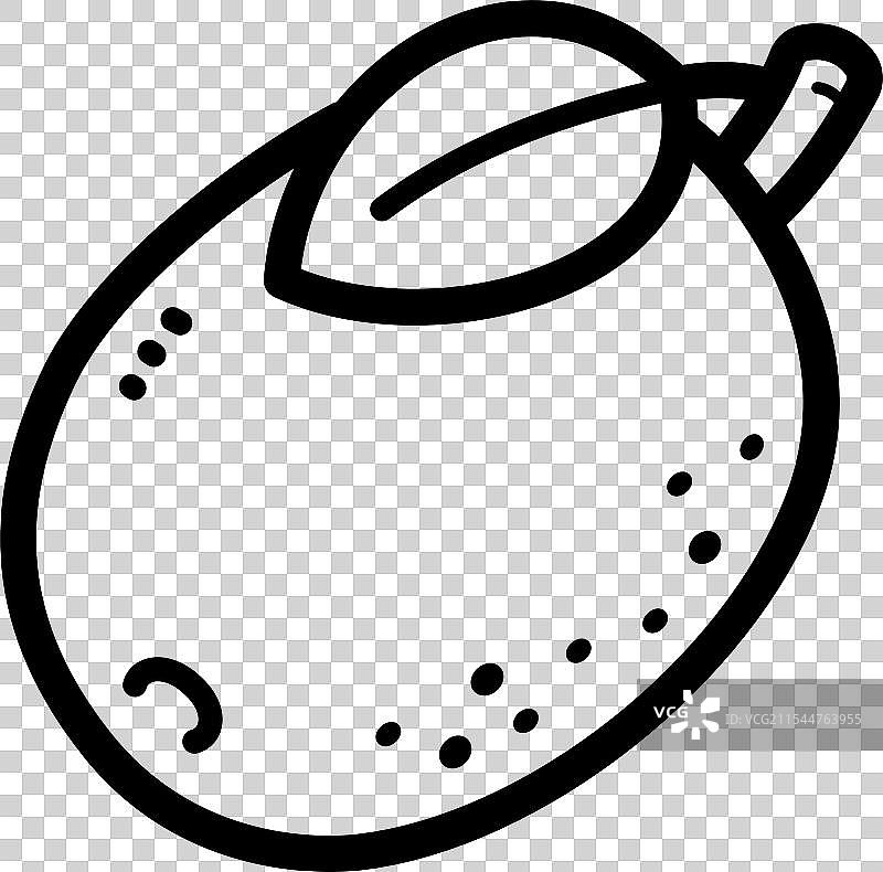 猕猴桃 - 水果图标图片素材