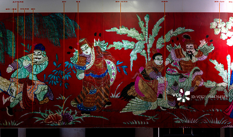 冯岳彩绘台门图片素材