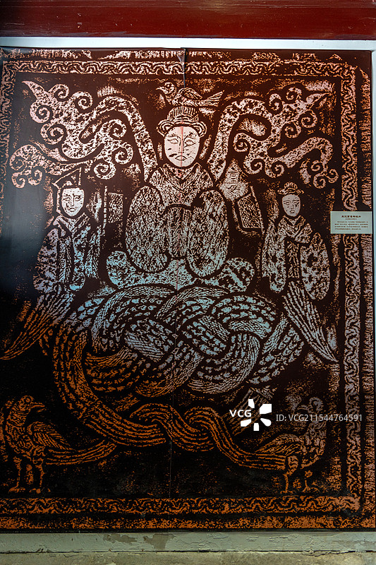 冯岳彩绘台门图片素材