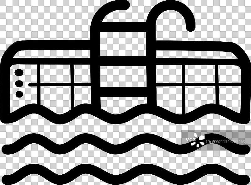 游泳池 - 家居和室内图标图片素材