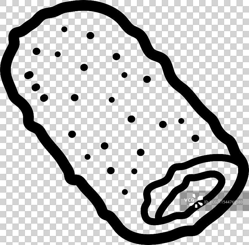 印尼小吃图标 - 炸肉饼图片素材