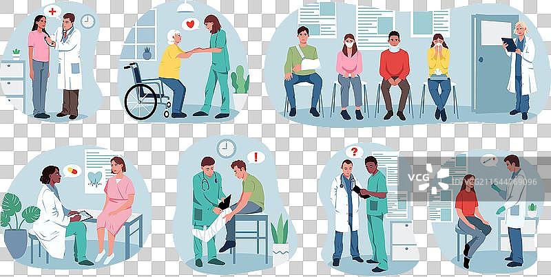 医院常规图表集合图片素材