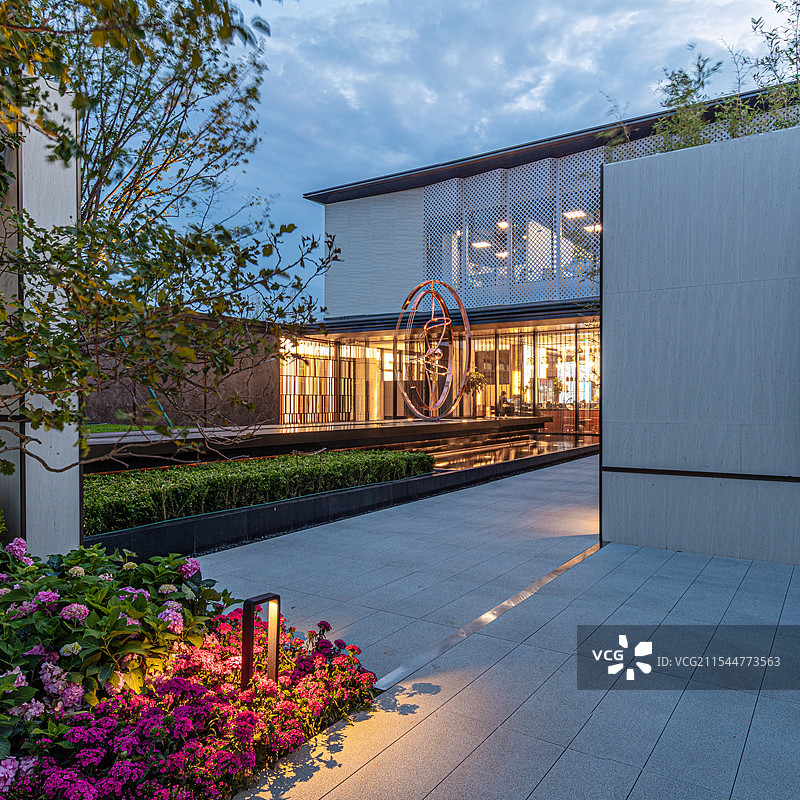 地产园林示范区美景景观图片素材