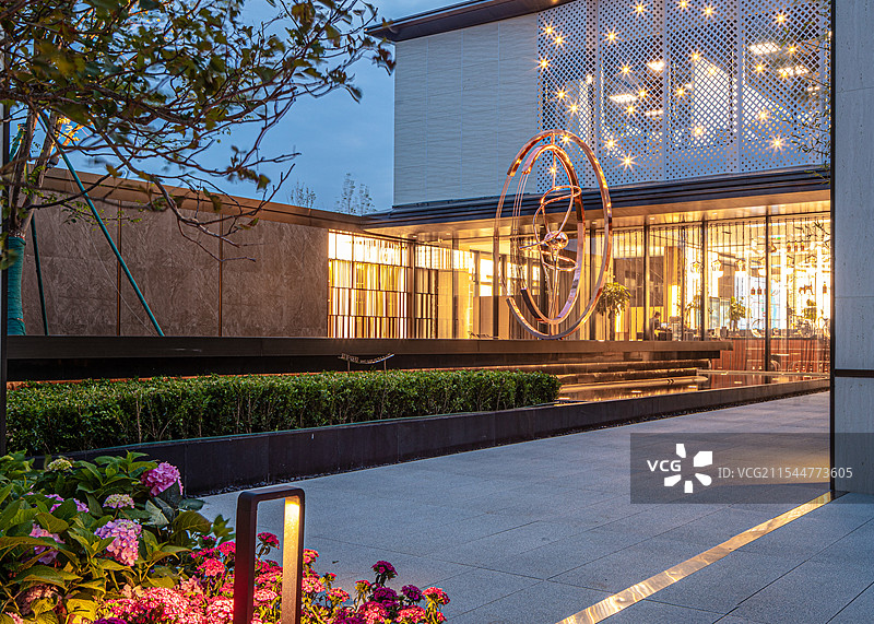 地产园林示范区美景景观图片素材