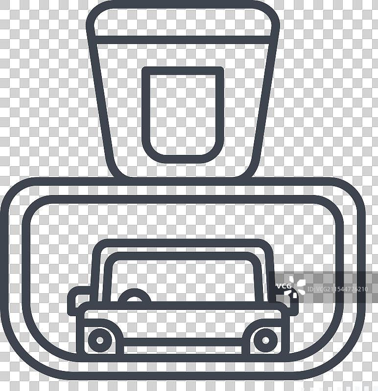 与车库符号相关的后视镜图标图片素材