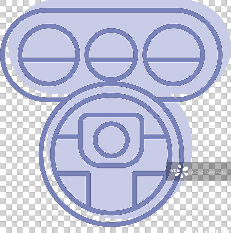 与车库符号相关的方向盘图标两个图片素材