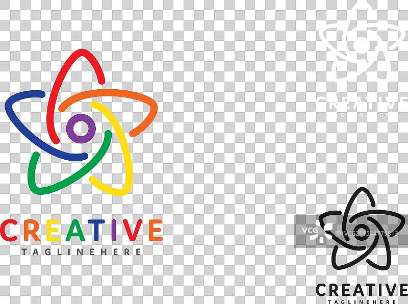 创意星形标志设计图片素材