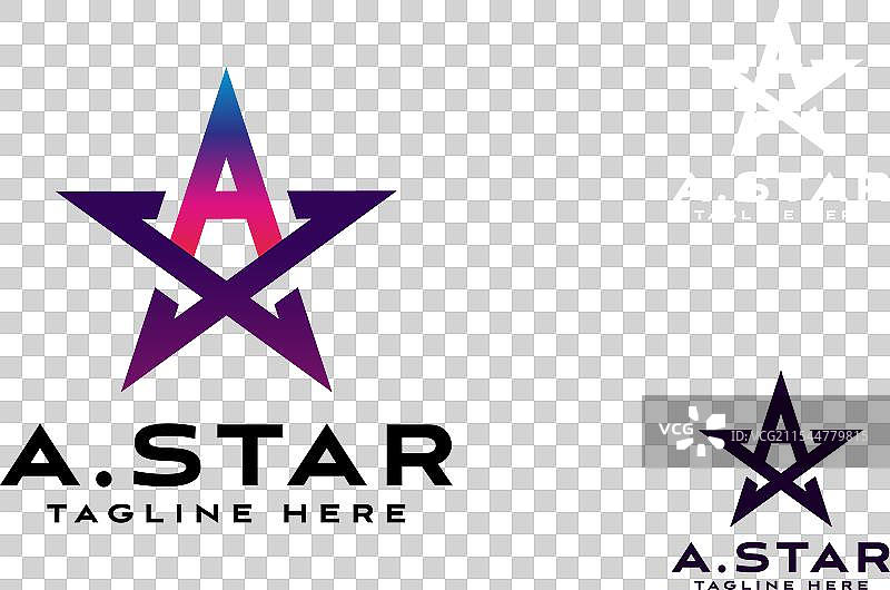 现代星形标志设计图片素材