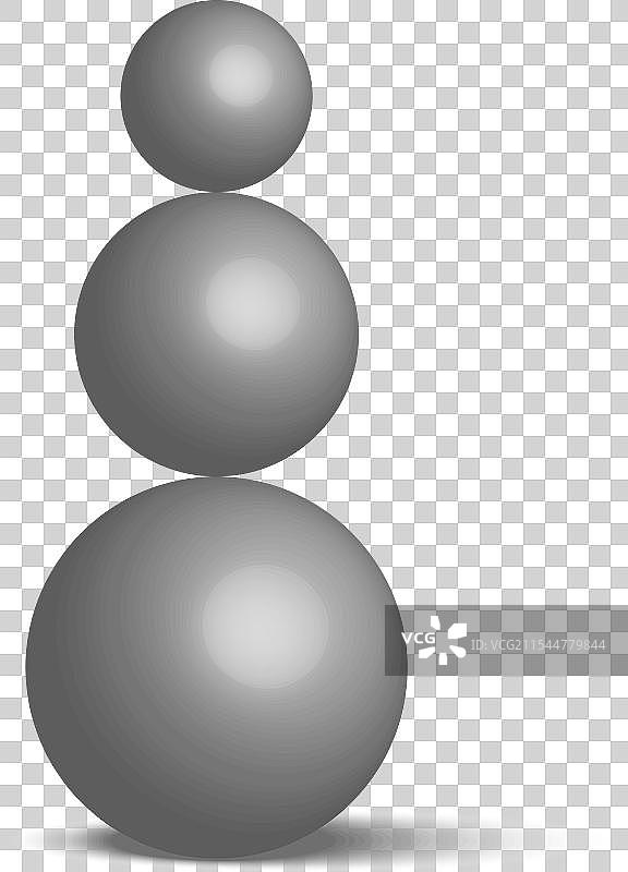 灰色垂直平衡的球体图片素材