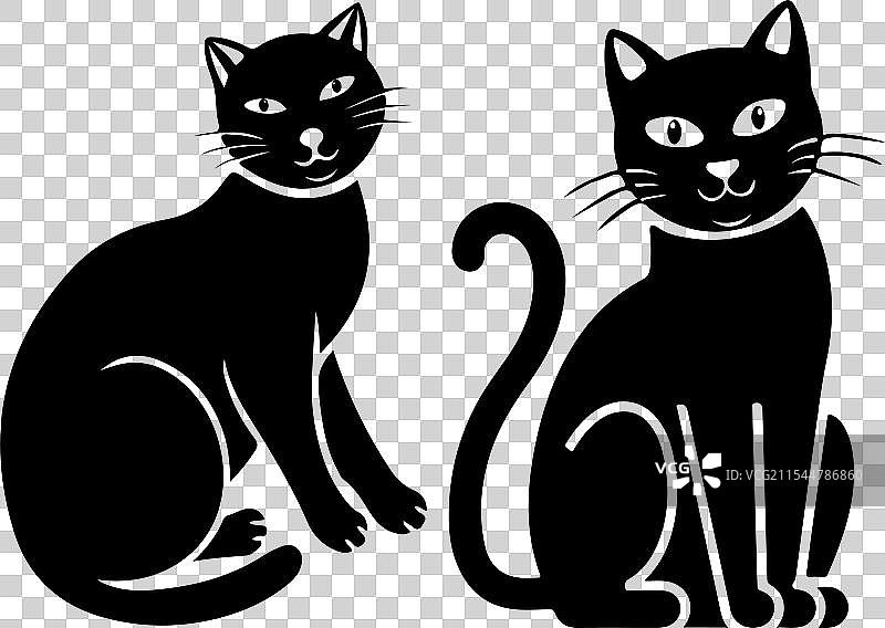 行走的猫图标网页设计图片素材