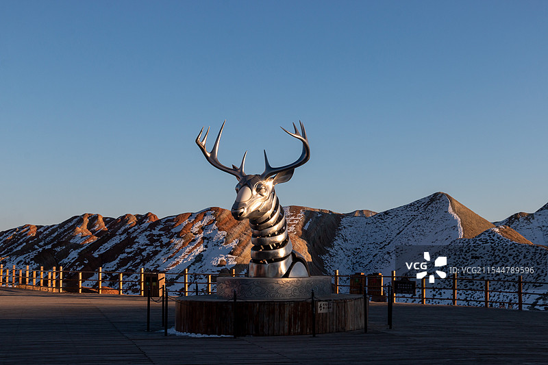 淡季张掖七彩丹霞图片素材