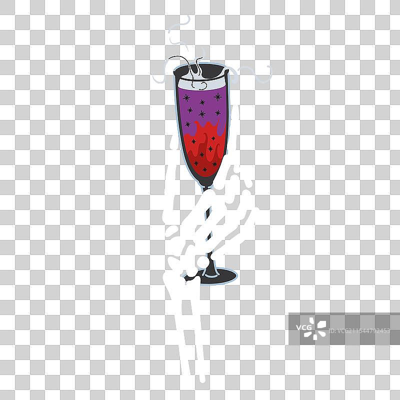 万圣节的骷髅手图片素材