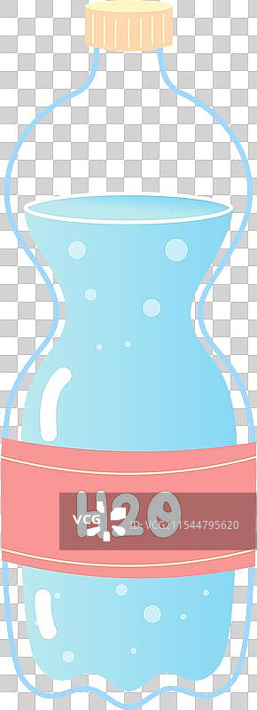 饮用苏打水的水瓶 H2O图片素材