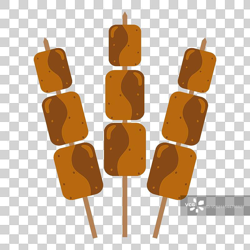 印尼鸡肉沙爹鸡肉串图片素材