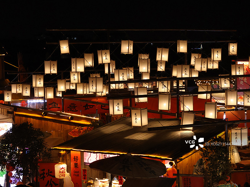 扬州东关街集市灯笼图片素材