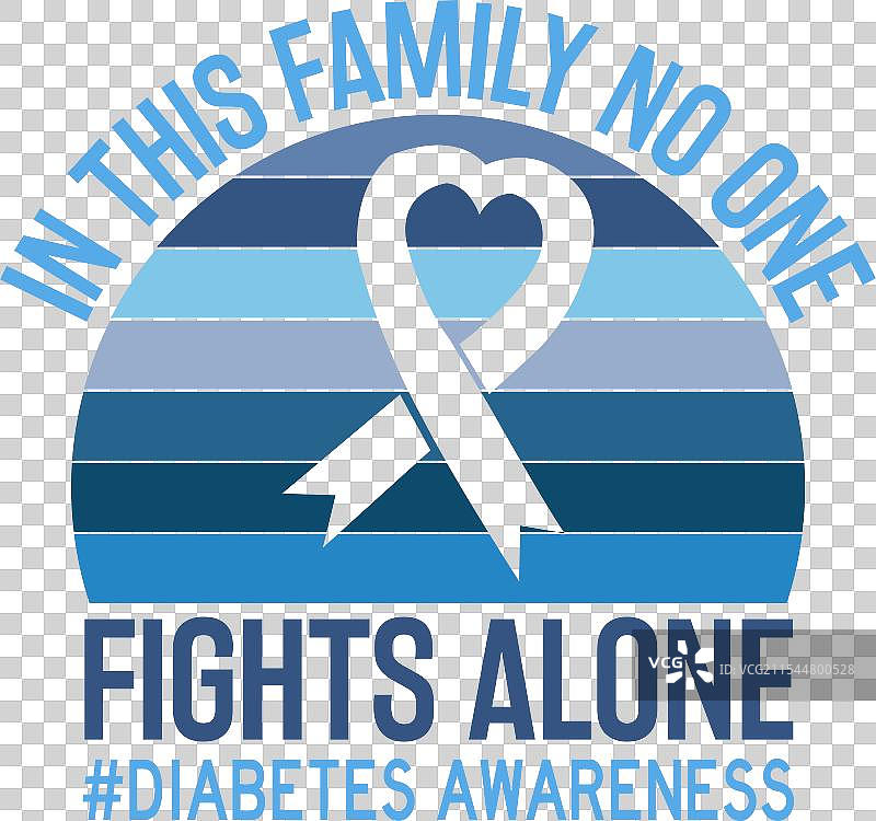 在这个家庭中，没有人孤单地与糖尿病作斗争图片素材