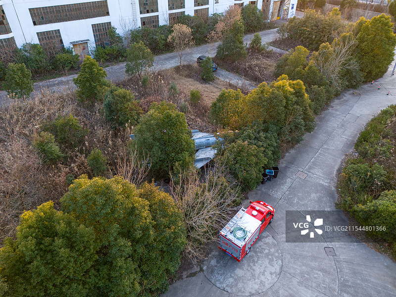 上海太平洋钢管有限公司 歼-6飞机航拍图片素材