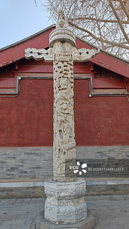 石华表柱真觉寺（五塔寺，北京石刻艺术博物馆）图片素材