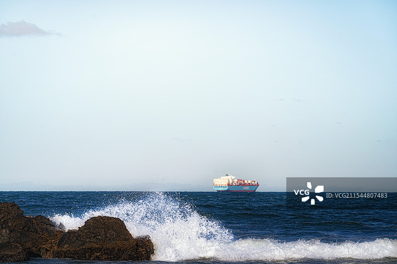 基督城萨姆纳沙滩图片素材