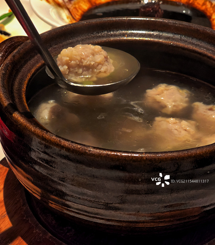 肉丸汤图片素材