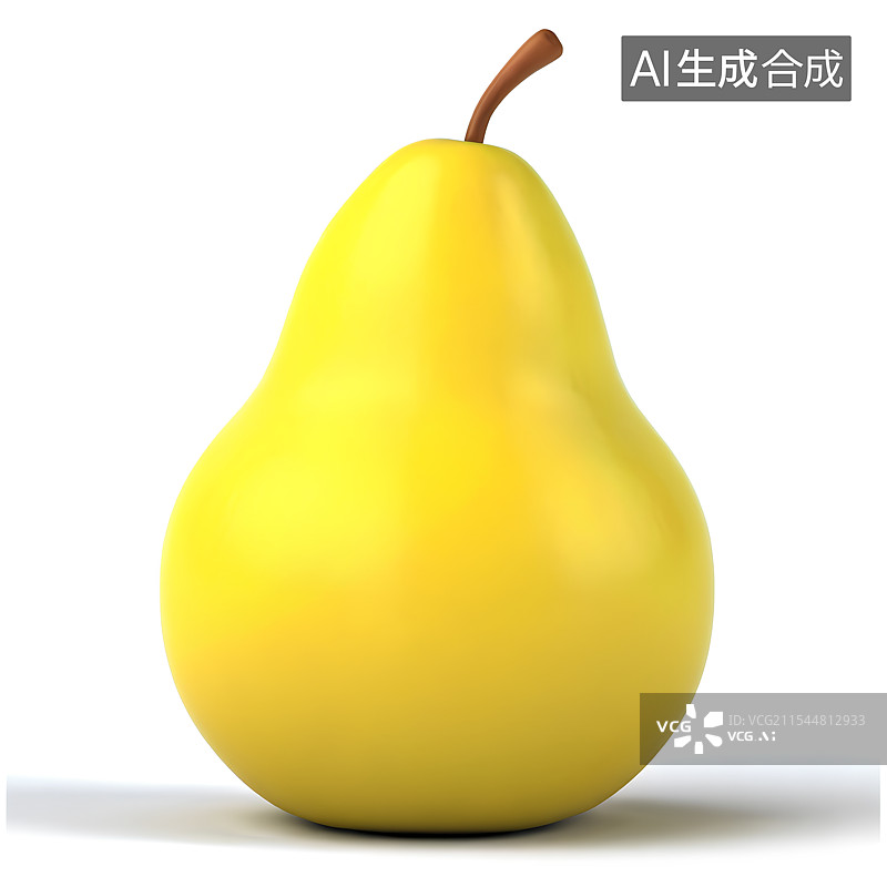 【AI数字艺术】3D渲染水果，梨，香梨，雪梨，鸭梨图片素材