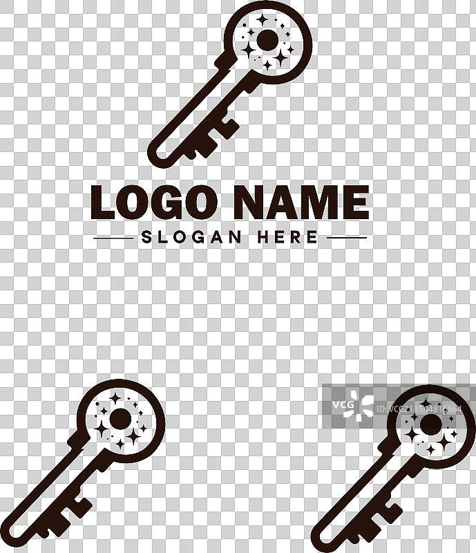 商业品牌应用程序图标的钥匙标志图标图片素材