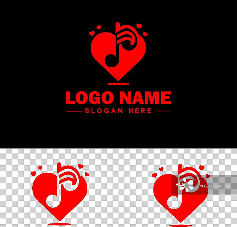 音乐标志图标，用于商业应用程序图标和乐队图片素材