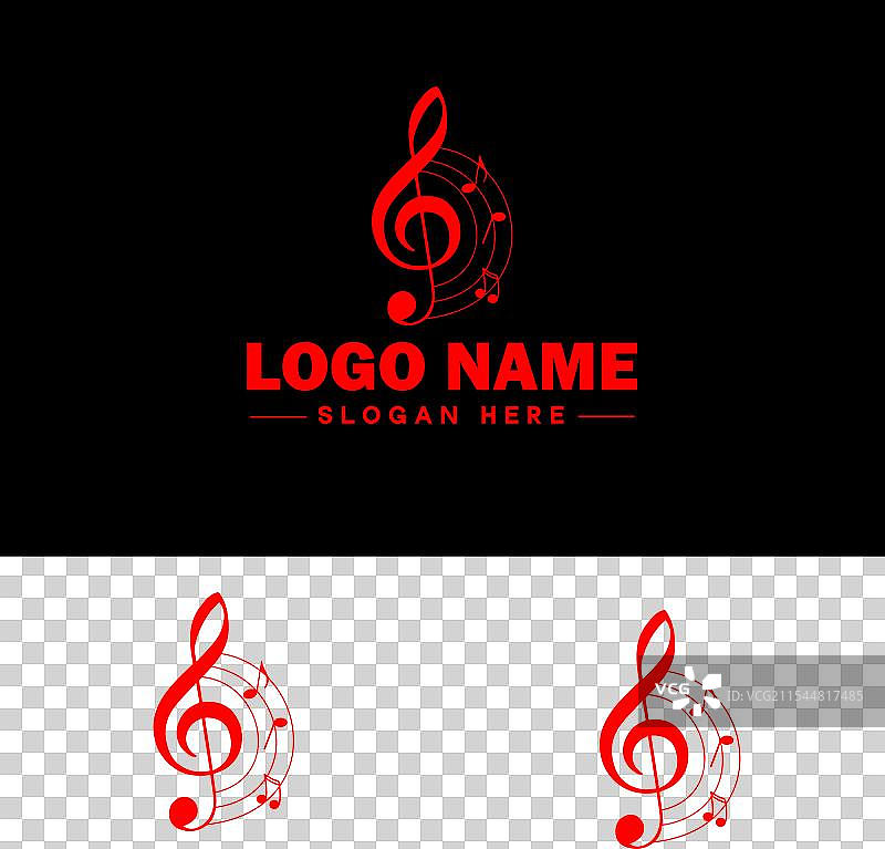 音乐标志图标，用于商业应用程序图标和乐队图片素材