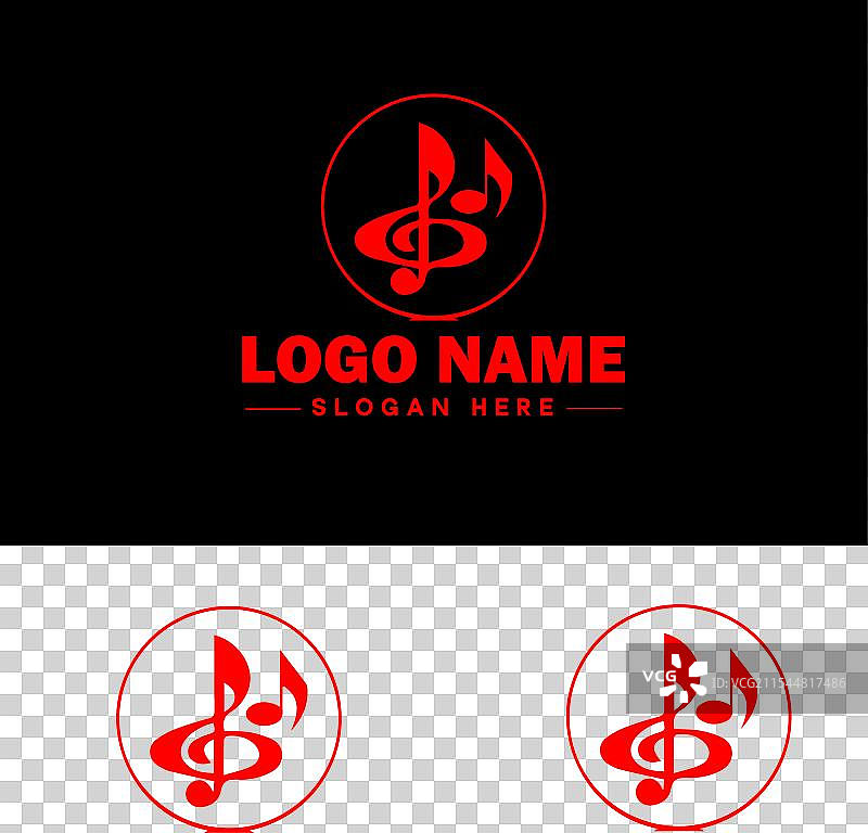 音乐标志图标，用于商业应用程序图标和乐队图片素材