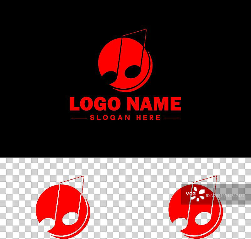 音乐标志图标，用于商业应用程序图标和乐队图片素材