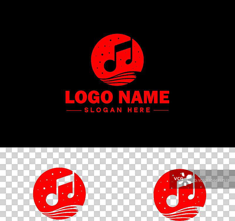 音乐标志图标，用于商业应用程序图标和乐队图片素材