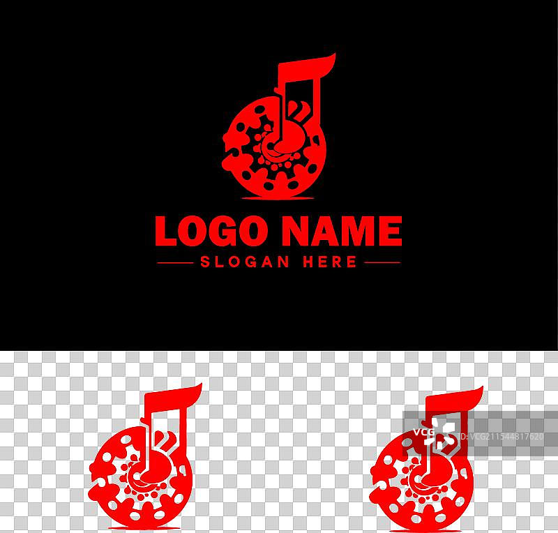 音乐标志图标，用于商业应用程序图标和乐队图片素材