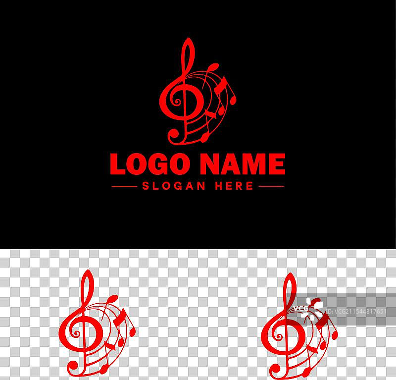 音乐标志图标，用于商业应用程序图标和乐队图片素材