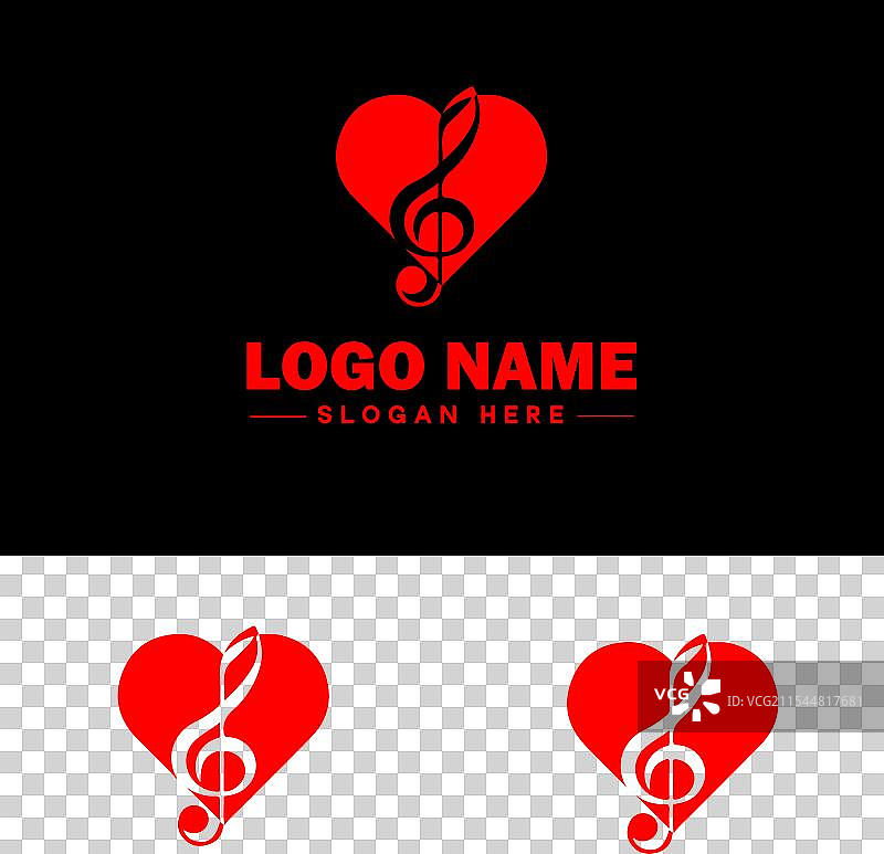 音乐标志图标，用于商业应用程序图标和乐队图片素材