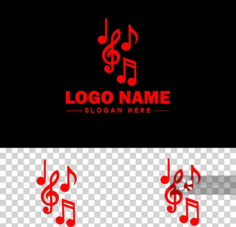 音乐标志图标，用于商业应用程序图标和乐队图片素材