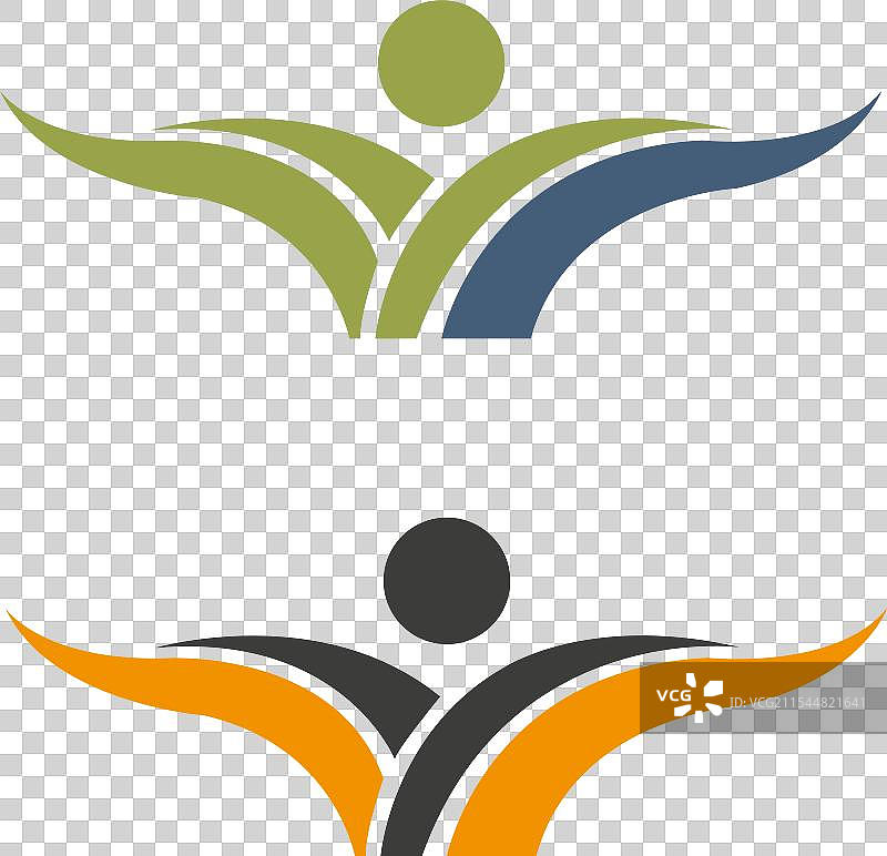 健身社交关系运动人物标志图片素材