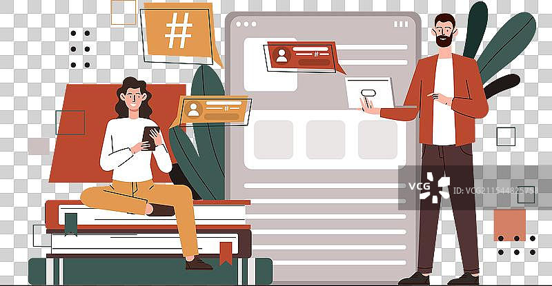 使用微博的人们图片素材